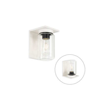 Moderná nástenná lampa biela IP54 - Marshall