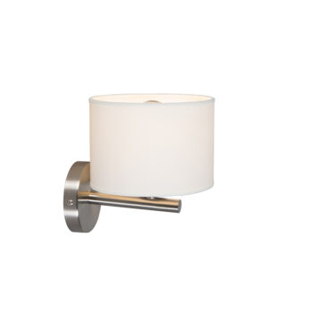 Moderná nástenná lampa biela okrúhla - VT 1