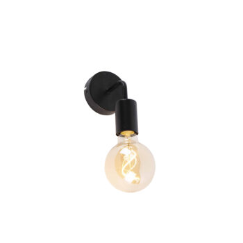 Moderná nástenná lampa čierna 15,5 cm - Facile
