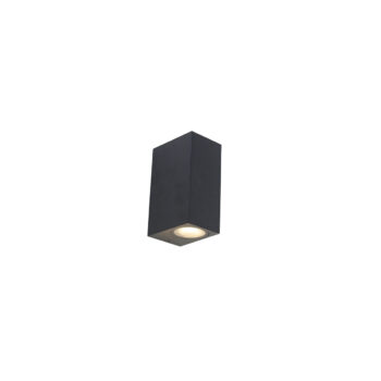 Moderná nástenná lampa čierna 2-svetlá IP44 - Baleno