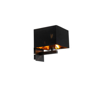 Moderná nástenná lampa čierna so zlatom - VT 1