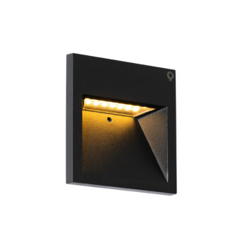 Moderná nástenná lampa čierna vrátane LED - Gem 2