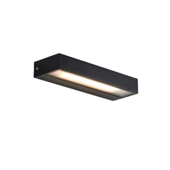 Moderná nástenná lampa čierna vrátane LED IP65 - Hannah