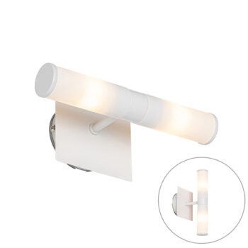 Moderná nástenná lampa do kúpeľne biela IP44 2-svetlá - Bath