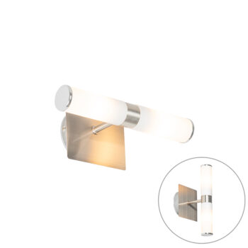 Moderná nástenná lampa do kúpeľne oceľ IP44 2-svetlo - Bath