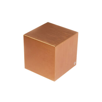 Moderná nástenná lampa medená - Cube