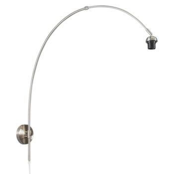 Moderná nástenná lampa oceľ bez tienidla - Boog