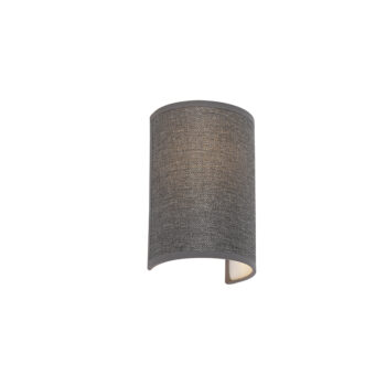 Moderná nástenná lampa sivá - Simple Drum Jute