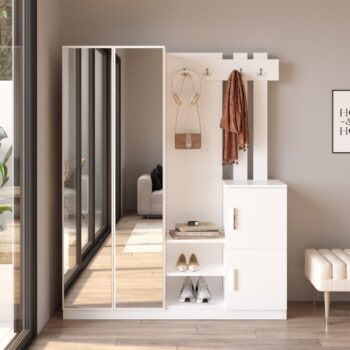 Zožiarte svoj vstup moderným dizajnom s predsieňovou zostavou DADA 8Predstavujeme vám produkt, ktorý prináša štýl, eleganciu a praktickosť - predsieňovú zostavu DD8 v modernom dizajne.Vaša predsieň sa stane stredobodom pozornosti vďaka predsieňovej zostave DADA 8. S rozmermi 180 x 147 x 35 cm, táto zostava ponúka dostatok úložného priestoru pre vaše veci, nech je váš vstup akokoľvek malý.Vyrobená z kvalitného LTD materiálu s hrúbkou 18 mm, táto zostava v bielom odtieni pridá do vášho interiéru svetlosť a moderný nádych. Štýl zvýrazňuje jednoduchosť a čistotu, čím sa stáva dokonalým doplnkom k akémukoľvek modernému domovu.Vybavenie zostavy je premyslené a funkčné. Vešiaky umožnia praktické usporiadanie kabátov a bund, zrkadlo nielen zväčší priestor, ale aj pridá hĺbku a svetlo. Skriňa a integrovaný šatník (v zostave) udržia vaše veci usporiadané a ľahko dostupné.Vlastnosti produktu:Vhodná do miestnosti: predsieňFarba: BielaVybavenie: Vešiaky, zrkadlo, skriňa, šatník (v zostave)Štýl: Moderné, dizajnovéVzhľad: Svetlý a modernýOživte svoj vstup moderným dizajnom s predsieňovou zostavou DADA 8. Táto svetlá a elegantná zostava prinesie do vášho vstupu nový rozmach a funkčnosť. Objednajte si ju ešte dnes a získajte vstup, ktorý urobí dojem na každého návštevníka.Dodávame v demonte.