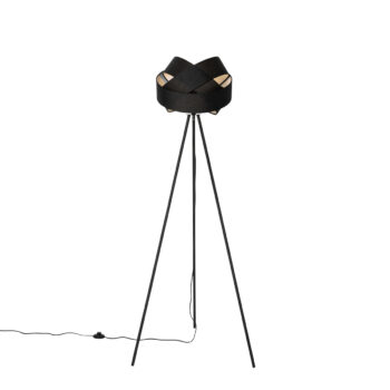 Moderná stojaca lampa čierna - Cloth