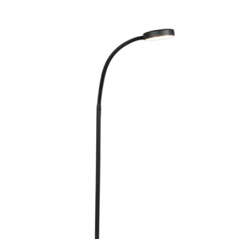 Moderná stojaca lampa čierna vrátane LED nastaviteľná - Trax