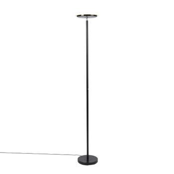 Moderná stojaca lampa čierna vrátane LED s dotykovým stmievačom - Hanz