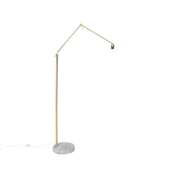 Moderná stojaca lampa zlatá nastaviteľná - Editor