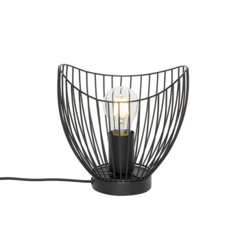 Moderná stolná lampa čierna 20 cm - Pua