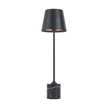 Moderná stolná lampa čierna 37 cm vrátane LED stmievateľná IP54 nabíjateľná - Topi