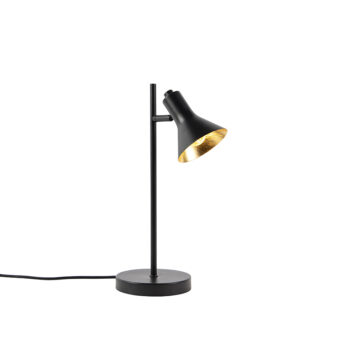 Moderná stolná lampa čierna so zlatom 1-svetlo - Magno