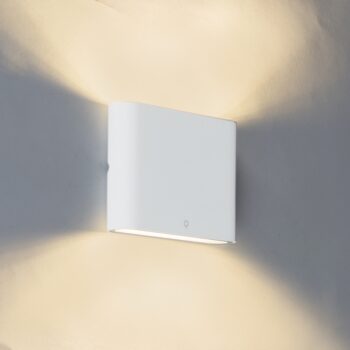Moderná vonkajšia nástenná lampa biela 11,5 cm vrátane LED - Batt