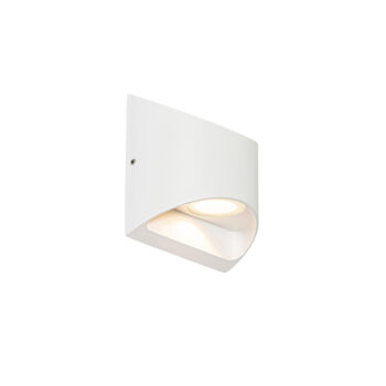 Moderná vonkajšia nástenná lampa biela vrátane LED 2-svetlo IP54 - Mal