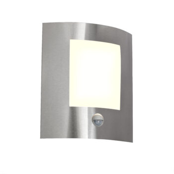 Moderná vonkajšia nástenná lampa oceľová s pohybovým senzorom IP44 - Emmerald 1