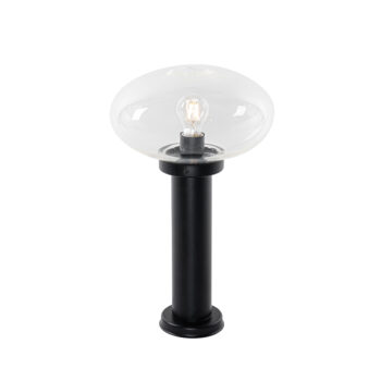 Moderná vonkajšia stĺpová lampa čierna 50 cm - Elly