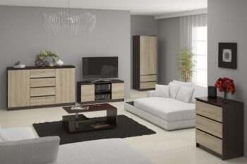 Moderná komoda LEA140 v kombinácii wenge a duba Sonoma Chcete pridať do vášho interiéru nádych elegancie? Komoda LEA140 v atraktívnej kombinácii farieb wenge a dubu Sonoma je dokonalou voľbou pre vašu spálňu alebo obývaciu izbu.  Typ tovaru: Komoda, skrinka  Materiál: LTD - odolný a dlhoveký materiál Rozmer: 99 x 138 x 40 cm - ideálny rozmer pre každý interiér  Farba: wenge + dub Sonoma - moderná a univerzálna kombinácia Vybavenie: 3 zásuvky a dvierka plné< /strong> - dostatok úložného priestoru Počet dverí, dvierok: 2 dverové Počet políc: 4 - usporiadanie podľa vašich potrieb  Dizajnová komoda LEA140 vysokého vzhľadu ponúka nielen štýlový vzhľad, ale aj praktickosť. Vďaka kvalitnému materiálu a precíznemu spracovaniu sa stane trvalou súčasťou vášho domova. Moderná kombinácia farieb wenge a dubu Sonoma dodá vášmu bývaniu svieži a súčasný vzhľad. Nenechajte si ujsť príležitosť obohatiť svoj interiér o tento dizajnový kúsok, ktorý kombinuje krásu s funkciou.