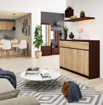 LIANA140: Kombinácia wenge a dubu Sonoma pre moderný interiér Objekt vašej túžby pre organizáciu a štýl vášho domova je tu. S LIANA140, kombodou vyvedenou v odtieňoch wenge a duba Sonoma, získate nielen úložný priestor, ale aj kúsok nábytku, ktorý dodá vášmu interiéru úplne nový rozmer.  Typ tovaru: Komoda, skrinka Materiál: LTD - záruka kvality a odolnosti Rozmer: 99 x 138 x 40 cm  - ideálny pre každý priestor Farba: wenge + dub Sonoma - moderná kombinácia, ktorá sa hodí do každého domova Vybavenie: 3 zásuvky a dvierka plné - optimalizované pre maximálny úložný priestor Počet dverí, dvierok: 3 dverové Počet políc: 6 - dostatok miesta pre všetko, čo potrebujete uskladniť  Predstavte si túto modernú a dizajnovo dokonalú komodu vo vašej obývačke či spálni. Vysoká konštrukcia s dôrazom na detail dokonale ladí s aktuálnymi trendmi v bytovom designe. LIANA140 - kde funkcia stretáva formu.