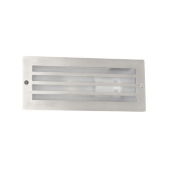 Moderná zapustená lampa oceľ IP44 - Hurricane