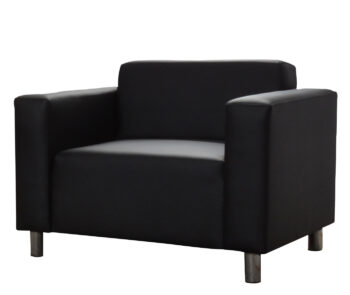 Elegantné kreslo HUGI v  minimalistickom dizajne je tá správna voľba do moderných interiérov. Komfortné sedenie zabezpečuje vlnovcová pružina vyplnená PUR penou. Eleganciu podčiarkujú pochrómované nožičky. Kreslo má rozmer v/š/h 70 x 86 x 78 cm, výška sedu 40 cm. Cena je za vzorové prevedenie v ekokoži Madryt 1100. V ponuke aj kreslo s možnosťou výberu poťahovej látky. Odporúčame ku trojsedáku a dvojsedáku.