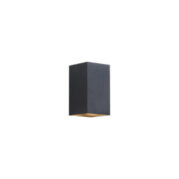 Moderné nástenné svietidlo Gunmetal štvorcové 2-svetlá GU10 50mm - Sandy