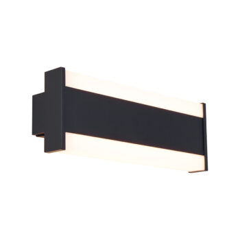 Moderné nástenné svietidlo čierne 30 cm vrátane LED CCT IP54 - Vanya