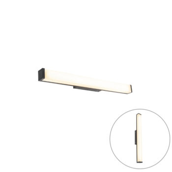 Moderné nástenné svietidlo do kúpeľne čierne 62 cm IP44 - Cascada