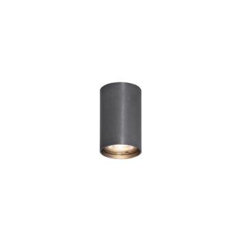 Moderné prisadené bodové svietidlo Gunmetal GU10 50mm - Tuba