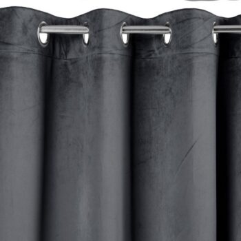 Moderné sivé závesy v jednofarebnej kombinácii 140 x 250 cm