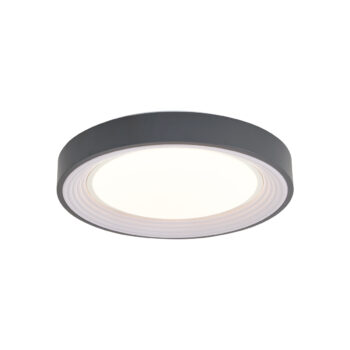 Moderné stropné svietidlo sivé s bielou farbou 38 cm vrátane LED stmievateľné RGB - Kanton