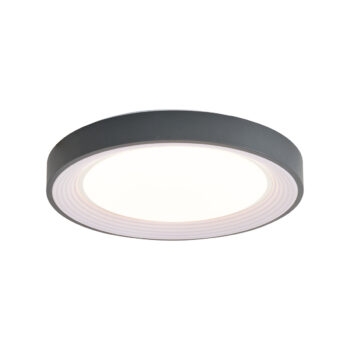 Moderné stropné svietidlo sivé s bielou farbou 48 cm vrátane LED stmievateľné RGB - Kanton