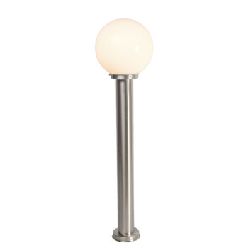 Moderné vonkajšie lampášové stĺp z nerezovej ocele 100 cm - Sfera