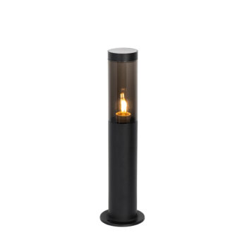 Moderné vonkajšie stĺpové svietidlo čierne 45 cm IP44 - Rox