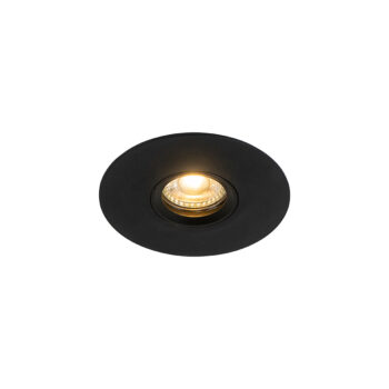 Moderné zapustené bodové svetlo čierne 12 cm - Buco