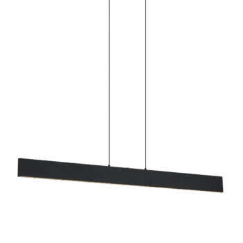 Moderné závesné svietidlo čierne vrátane LED 3-stupňové stmievateľné Easylift - Straight