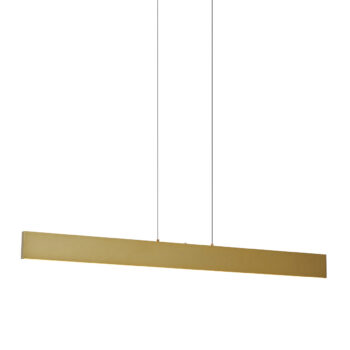 Moderné závesné svietidlo mosadzné vrátane LED 3-stupňové stmievateľné Easylift - Straight