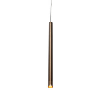 Moderné závesné svietidlo tmavá bronz pre 1-fázový koľajnicový systém - Iconic Frini