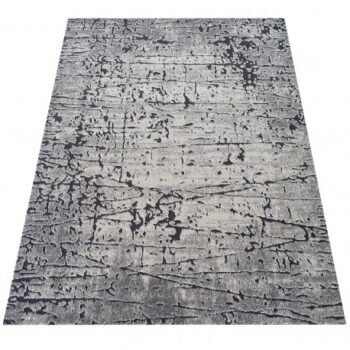 Moderný abstraktný sivý koberec Šírka: 80 cm | Dĺžka: 150 cm