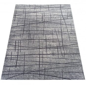 Moderný abstraktný sivý koberec Šírka: 80 cm | Dĺžka: 150 cm