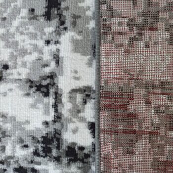 Moderný koberec s kamuflážnym vzorom v sivej farbe Šírka: 80 cm | Dĺžka: 150 cm