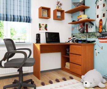 HERRA124P: Moderný rohový písací stôl v nádhernom odtieni jelše! Hľadáte dokonalý stôl, ktorý bude skvelým doplnkom pre detskú izbu, kanceláriu či pracovňu? HERRA124P je tu, aby splnil vaše očakávania s jeho moderným dizajnom a praktickosťou vo farbe jelša.  Materiál : LTD - zaručuje dlhodobú odolnosť a životnosť. Rozmery: 77 x 124 x 85 cm - priestranný pracovný priestor v kompaktných rozmeroch. Vybavenie : 3 zásuvky - úložný priestor pre všetky vaše potreby. Tvar: Rohový - skvelé využitie priestoru v miestnosti. Štýl : Moderný a dizajnový - ideálna kombinácia estetiky a funkcie. Farba: Jelša - pokojný a teplý odtieň, ktorý vnesú do miestnosti harmóniu. Počet políc: 2 - pre rýchly a jednoduchý prístup k dôležitým materiálom.  Pravé prevedenie. Pre moderné a funkčné pracovné prostredie si vyberte HERRA124P!