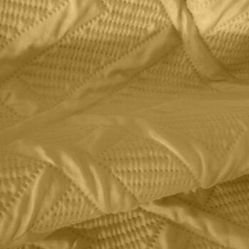 Moderný prehoz so vzorom v horčicovej farbe Šírka: 220 cm  Dĺžka: 240cm Šírka: 220 cm  Dĺžka: 240cm