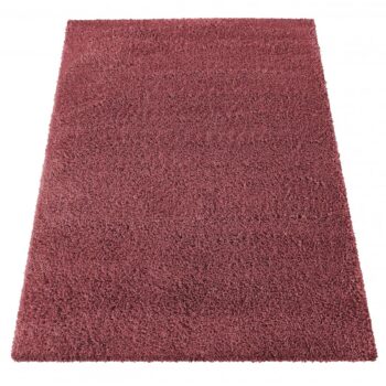 Moderný shaggy koberec v červenej farbe Šírka: 80 cm | Dĺžka: 150 cm
