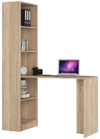 Písací stôl JONAS: Dokonalý do každej izby  Názov produktu:JONAS Typ tovaru: Písací stôl ideálny do detského izby, kancelárie či pracovne. Svojou modernou a dizajnovou víziou osloví každého, kto hľadá niečo výnimočné.   Materiál: Kvalitné LTD vo farbe dub Sonoma dodáva stolu JONAS nielen pevnosť, ale aj elegantný vzhľad.   Rozmery: 180 x 125 x 50 cm. Napriek tomu, že má široký vzhľad, ľahko sa zmestí do väčšiny miestností a ponúka dostatok priestoru pre vaše veci.   Vybavenie: Tento písací stôl je vybavený praktickým regálkom s 5 policami, čo uľahčuje organizáciu a skladovanie vašich potrieb.   Vďaka svojmu modernému a dizajnovému štýlu bude stôl JONAS ozdobou každej miestnosti. Nielenže je funkčný, ale aj esteticky príťažlivý.