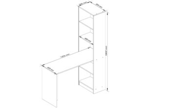 Písací stôl JONAS: Dokonalý do každej izby  Názov produktu:JONAS Typ tovaru: Písací stôl ideálny do detského izby, kancelárie či pracovne. Svojou modernou a dizajnovou víziou osloví každého, kto hľadá niečo výnimočné.   Materiál: Kvalitné LTD vo farbe dub Sonoma dodáva stolu JONAS nielen pevnosť, ale aj elegantný vzhľad.   Rozmery: 180 x 125 x 50 cm. Napriek tomu, že má široký vzhľad, ľahko sa zmestí do väčšiny miestností a ponúka dostatok priestoru pre vaše veci.   Vybavenie: Tento písací stôl je vybavený praktickým regálkom s 5 policami, čo uľahčuje organizáciu a skladovanie vašich potrieb.   Vďaka svojmu modernému a dizajnovému štýlu bude stôl JONAS ozdobou každej miestnosti. Nielenže je funkčný, ale aj esteticky príťažlivý.