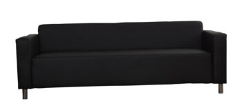 Elegantný trojsedák HUGI v  minimalistickom dizajne je tá správna voľba do moderných interiérov. Komfortné sedenie zabezpečuje vlnovcová pružina vyplnená PUR penou. Eleganciu podčiarkujú pochrómované nožičky.  Sedačka má rozmer v/š/h 70 x 202 x 78 cm, výška sedu 40 cm. Cena je za vzorové prevedenie v ekokoži Madryt 1100. V ponuke aj sedačka s možnosťou výberu poťahovej látky. K trojsedáku je možné dokúpiť aj dvojsedák či kreslo.